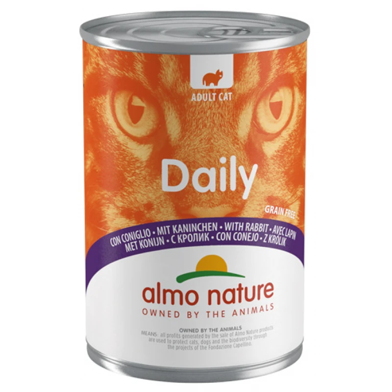Almo Nature Daily Κουνέλι 400gr Γάτες