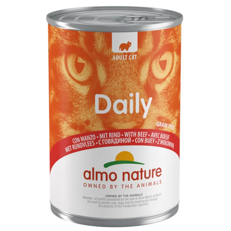 Almo Nature Daily Μοσχάρι 400gr Γάτες