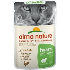 Almo Nature Holistic Anti-Hairball Cat Pouch 70gr με Κοτόπουλο Almo Nature Holistic Anti-Hairball Cat Pouch 70gr με Κοτόπουλο