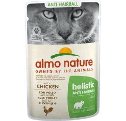 Almo Nature Holistic Anti-Hairball Cat Pouch 70gr με Κοτόπουλο