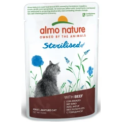 Almo Nature Sterilised Cat Pouch 70gr με Μοσχάρι Almo Nature Sterilised Cat Pouch 70gr με Μοσχάρι