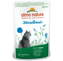Almo Nature Sterilised Cat Pouch 70gr με Τόνο