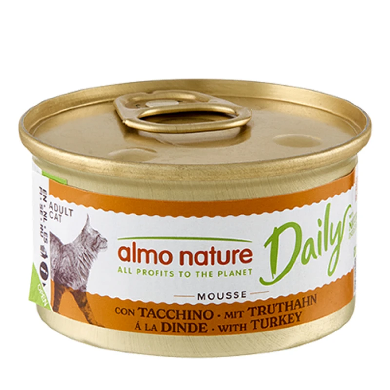Υγρή Τροφή Almo Nature Daily Mousse με Γαλοπούλα 85gr Γάτες Υγρή Τροφή Almo Nature Daily Mousse με Γαλοπούλα 85gr Γάτες