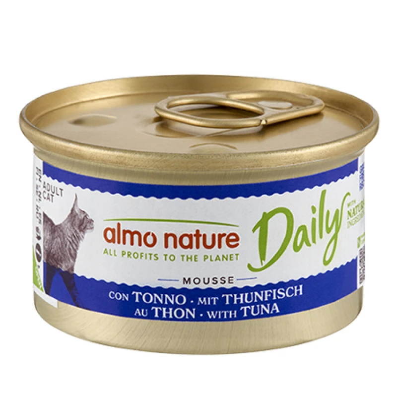 Υγρή Τροφή Almo Nature Daily Mousse με Τόνο 85gr Γάτες Υγρή Τροφή Almo Nature Daily Mousse με Τόνο 85gr Γάτες