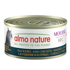 Υγρή Τροφή Almo Nature HFC Mousse Σκουμπρί & Κοτόπουλο 70gr Υγρή Τροφή Almo Nature HFC Mousse Σκουμπρί & Κοτόπουλο 70gr
