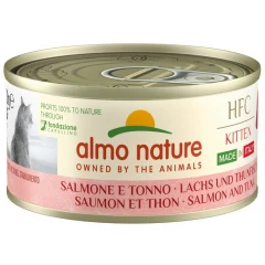 Υγρή τροφή γάτας Almo Nature Hfc Kitten Can Με Σολομό και Τόνο 70gr  Υγρή τροφή γάτας Almo Nature Hfc Kitten Can Με Σολομό και Τόνο 70gr