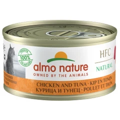 Υγρή τροφή γάτας Almo Nature Hfc Natural Can Με Κοτόπουλο και Τόνο 70gr  Υγρή τροφή γάτας Almo Nature Hfc Natural Can Με Κοτόπουλο και Τόνο 70gr