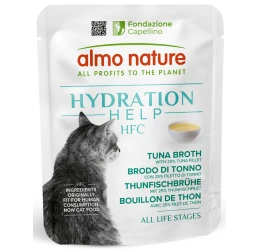 Υγρή Τροφή Γάτας Almo Nature HFC Pouch Hydration Φιλέτο Τόνος σε Σούπα 50gr