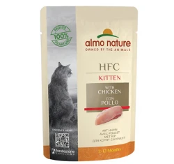 Υγρή Τροφή Γάτας Almo Nature Pouch HFC Complete Kitten με Κοτόπουλο 55g