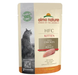 Υγρή Τροφή Γάτας Almo Nature Pouch HFC Complete Kitten με Κοτόπουλο 55g