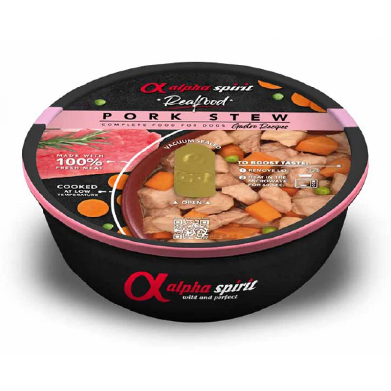 Μαγειρευτή Τροφή για Σκύλους Real Food Pork 280gr Σκύλοι Μαγειρευτή Τροφή για Σκύλους Real Food Pork 280gr Σκύλοι