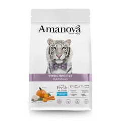 Ξηρά Τροφή Γάτας Amanova Sterilised Cat Fish 1,5kg με Ψάρι Ξηρά Τροφή Γάτας Amanova Sterilised Cat Fish 1,5kg με Ψάρι