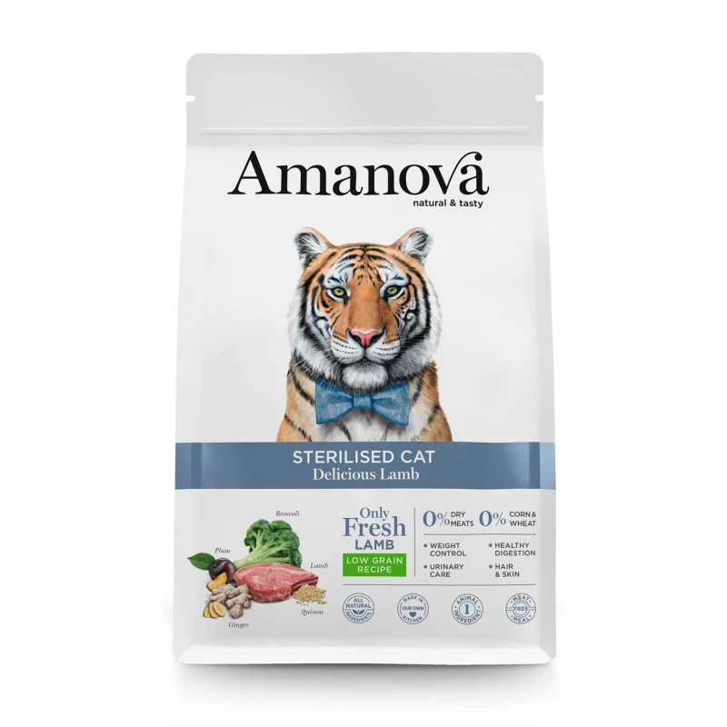 Ξηρά Τροφή Γάτας Amanova Sterilised Cat Lamb 1,5kg με Αρνί ΓΑΤΕΣ