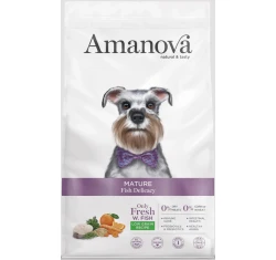 Ξηρά Τροφή Σκύλου Amanova Adult Mature Fish 10kg με Λευκά Ψάρια Ξηρά Τροφή Σκύλου Amanova Adult Mature Fish 10kg με Λευκά Ψάρια