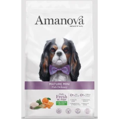 Ξηρά Τροφή Σκύλου Amanova Adult Mature Mini Fish 2kg με Λευκά Ψάρια