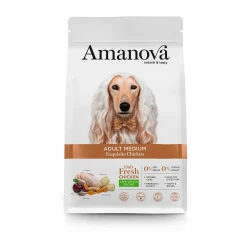 Ξηρά Τροφή Σκύλου Amanova Adult Medium Exquisite Chicken 2kg με Κοτόπουλο Ξηρά Τροφή Σκύλου Amanova Adult Medium Exquisite Chicken 2kg με Κοτόπουλο