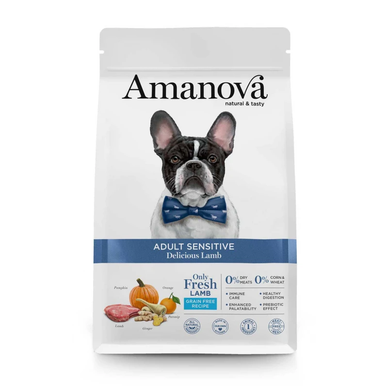 Ξηρά Τροφή Σκύλου Amanova Adult Sensitive Delicious Lamb 10kg με Αρνί ΣΚΥΛΟΙ