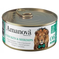 Υγρή Τροφή Γάτας Amanova Cat Chicken and Shrimps Jelly 70gr