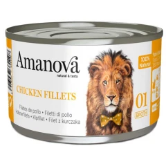 Υγρή Τροφή Γάτας Amanova Cat Chicken Fillets σε Ζωμό 70gr