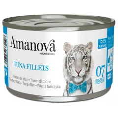 Υγρή Τροφή Γάτας Amanova Cat Tuna Fillets σε Ζωμό 70gr