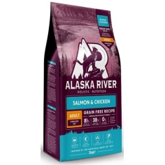 Alaska River Grain Free Cat Adult Sterilised Salmon & Chicken 2kg Alaska River Grain Free Cat Adult Sterilised Salmon & Chicken 2kg