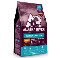 Alaska River Grain Free Cat Adult Sterilised Salmon & Chicken 400gr