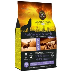 Ambrosia Grain Free Dog Adult Venison & Lamb 12kg Ambrosia Grain Free Dog Adult Venison & Lamb 12kg