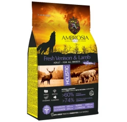 Ambrosia Grain Free Dog Adult Venison & Lamb 12kg Ambrosia Grain Free Dog Adult Venison & Lamb 12kg