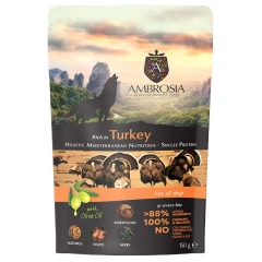 Υγρή Τροφή Σκύλου Ambrosia Pouch Mediterranean Grain Free Adult Turkey 150gr Υγρή Τροφή Σκύλου Ambrosia Pouch Mediterranean Grain Free Adult Turkey 150gr