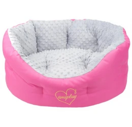 Κρεβάτι Σκύλου Amiplay Colosseum Babydoll M 57x48x23cm Ροζ