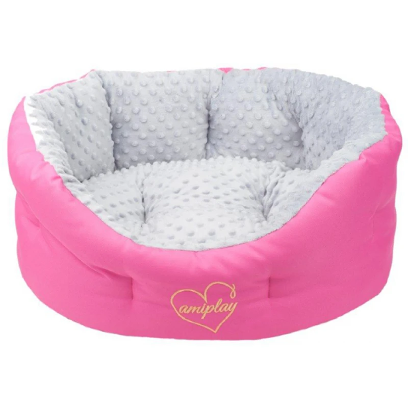 Κρεβάτι Σκύλου και Γάτας Amiplay Colosseum Babydoll S 47x40x21cm Ροζ ΣΚΥΛΟΙ