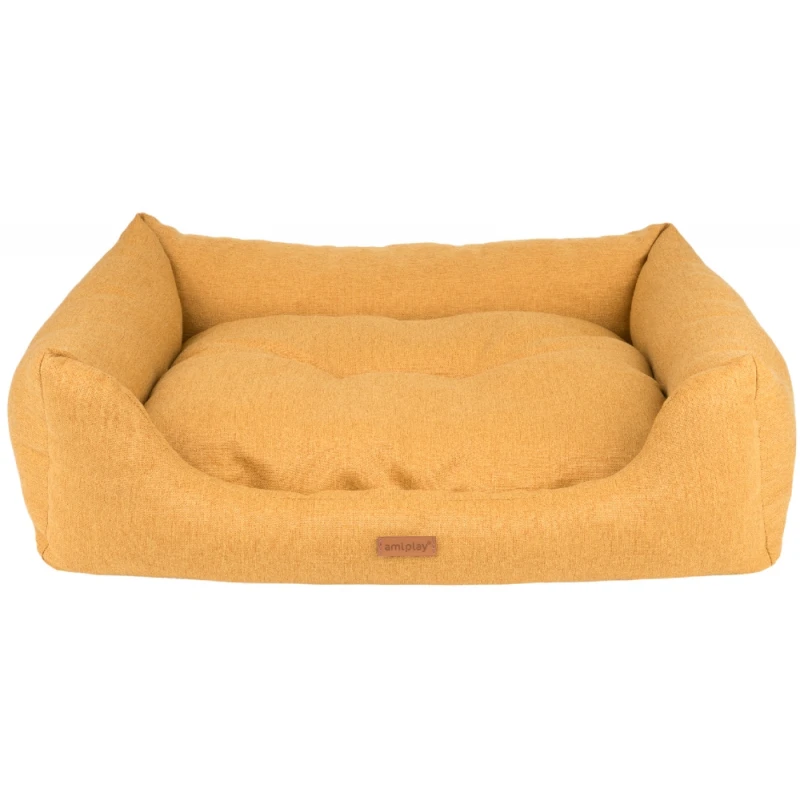 Κρεβάτι Σκύλου και Γάτας Amiplay Sofa Bed Montana Large 78 x 64 x 19cm Κίτρινο Σκύλοι