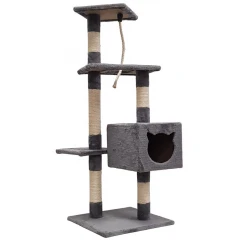 Γατόδεντρο - Ονυχοδρόμιο Yanira Dark Grey 45x45x119cm