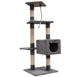 Γατόδεντρο - Ονυχοδρόμιο Yanira Dark Grey 45x45x119cm Γατόδεντρο - Ονυχοδρόμιο Yanira Dark Grey 45x45x119cm