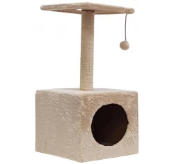 Γατόδεντρο - Ονυχοδρόμιο Lisbel Beige 30x30x60cm Γατόδεντρο - Ονυχοδρόμιο Lisbel Beige 30x30x60cm