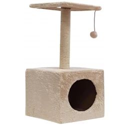 Γατόδεντρο - Ονυχοδρόμιο Lisbel Beige 30x30x60cm Γατόδεντρο - Ονυχοδρόμιο Lisbel Beige 30x30x60cm