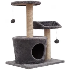 Γατόδεντρο - Ονυχοδρόμιο Sapone Dark Grey 49x35x65cm