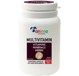 Συμπλήρωμα Διατροφής Anima Pet Multivitamins 90 Κάψουλες Για Σκύλους Και Γάτες