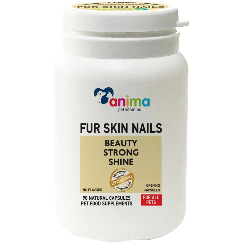 Συμπλήρωμα Διατροφής Anima Pet Vitamin Fur Skin and Nails 90 Κάψουλες για Σκύλους και Γάτες ΣΚΥΛΟΙ