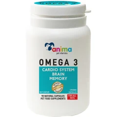 Συμπλήρωμα Διατροφής Anima Pet Vitamin Omega 3 90 Κάψουλες Για Σκύλους Και Γάτες Συμπλήρωμα Διατροφής Anima Pet Vitamin Omega 3 90 Κάψουλες Για Σκύλους Και Γάτες