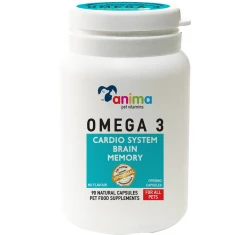 Συμπλήρωμα Διατροφής Anima Pet Vitamin Omega 3 90 Κάψουλες Για Σκύλους Και Γάτες Συμπλήρωμα Διατροφής Anima Pet Vitamin Omega 3 90 Κάψουλες Για Σκύλους Και Γάτες
