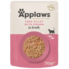 Υγρή Τροφή Γάτας Applaws Adult Cat Φακελάκι 70g Τόνος & Γαρίδα