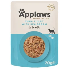 Υγρή Τροφή Γάτας Applaws Adult Cat Φακελάκι 70g Τόνος & Τσιπούρα