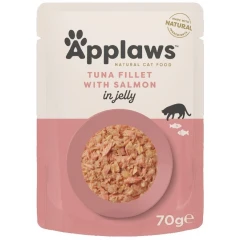 Υγρή Τροφή Γάτας Applaws Adult Cat Φακελάκι Jelly 70g Τόνος & Σολομός