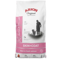 Arion Original Skin & Coat Adult Medium Σολομός 12kg + 2kg Δώρο Arion Original Skin & Coat Adult Medium Σολομός 12kg + 2kg Δώρο