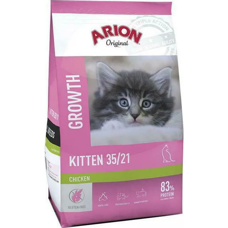 Ξηρή Τροφή ARION Original Kitten 35/21 2kg για Γατάκια Γάτες