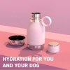 Asobu παγούρι ταξιδιού για νερό για Σκύλο1lt Pink ΣΚΥΛΟΙ