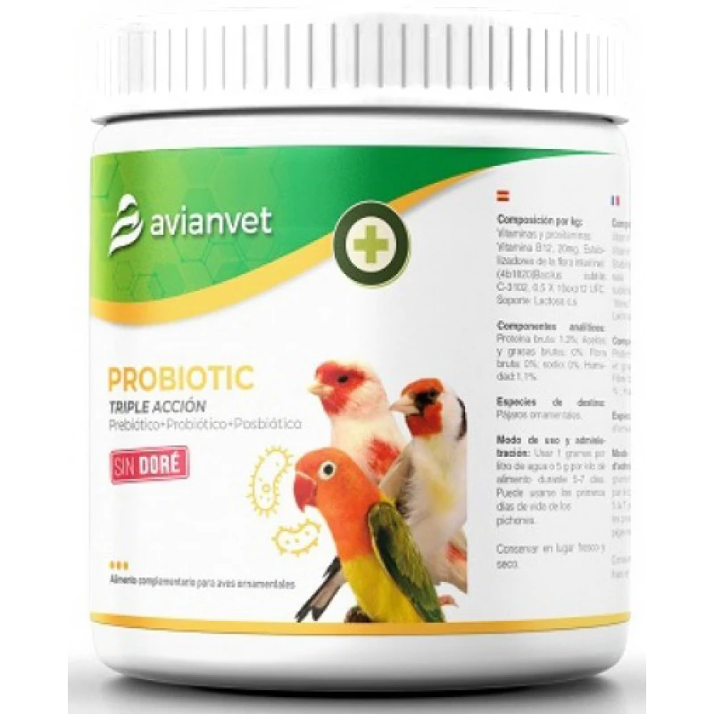 Avianvet Probiotic Triple Accion 50gr Προβιοτικό Τριπλης Δράσης για Πτηνά Πουλιά Avianvet Probiotic Triple Accion 50gr Προβιοτικό Τριπλης Δράσης για Πτηνά Πουλιά