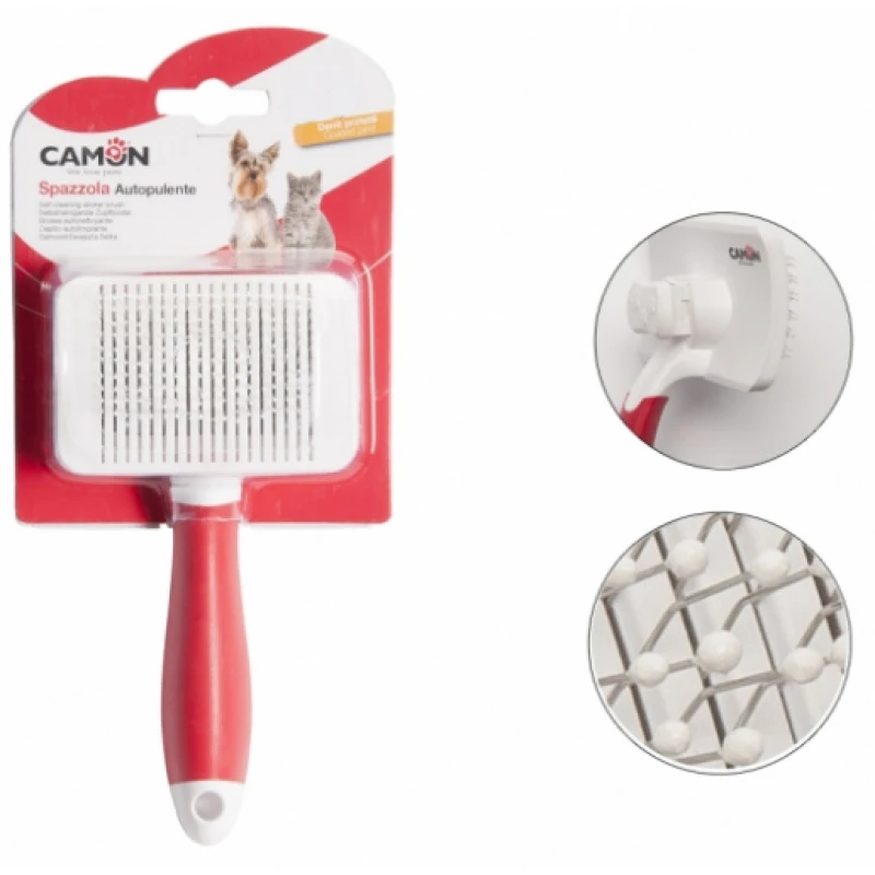 Βούρτσα Camon Self-Cleaning 10,5 x 6,5cm ΒΟΥΡΤΣΕΣ- ΠΕΡΙΠΟΙΗΣΗ - ΣΑΜΠΟΥΑΝ