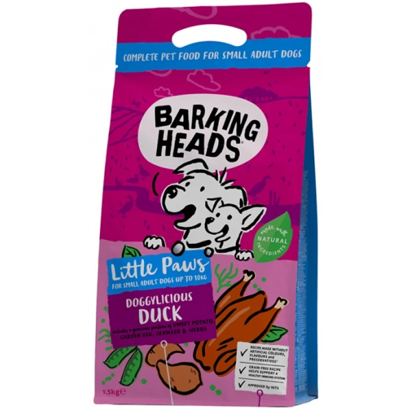 Barking Heads Small Doggylicious Duck 1,5kg ΣΚΥΛΟΙ